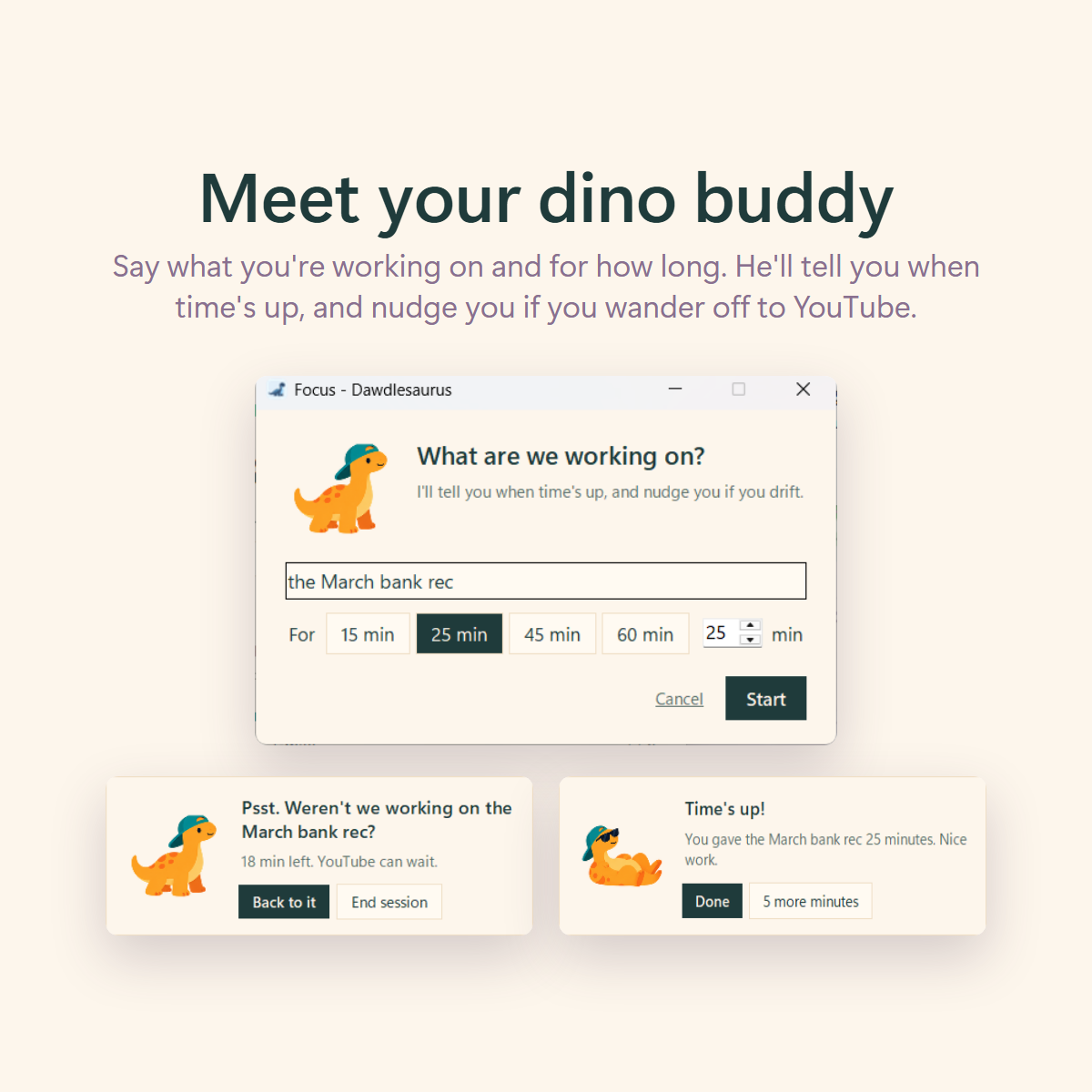 Meet your dino buddy